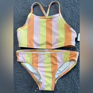 Carters Girls Multi Striped Bikini NWT Size 4/4A